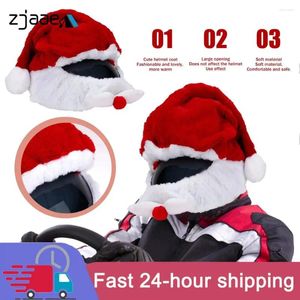 Cycling Caps Santa Helmet Christmas Motorcycle Cover Full Face Safe Hat Claus Racing Cap Merry Decor