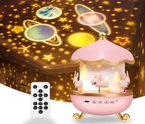 Night Light Star Projector Remote and Timer 8 Songs 12 Films 6 Lighting Modes 360 Degree Rotating Multifunctional Starry Star Proj6191873