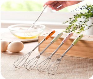 Stainless Steel Egg beaters Ceramic Handle Egg beater coffee Whisk Mixer Egg cook tools Kitchen Blender Small Cake Mixer9729045