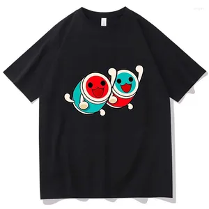 女性のTシャツTaiko no tatsujin men hip hopハンサムTシャツコットン高品質のTシャツのデザインの感覚o-neck