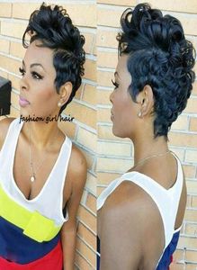Short Bob Human Hair Wigs Pixie Cut 150 Pre Plucked Remy Brazilian Glueless none Lace Front Wig For Women6041631