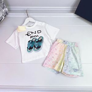 2024 Luxury Designer Brand Baby Kids Clothing Set Classic Brand Clothes Suits Childrens Summer Short Sleeve Letter Lettered Shorts Fashion Shirt SS