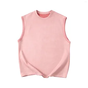 Erkek Tişörtleri Yaz Yuvarlak Boyun Gevşek Tabak Büyük Moda Sıradan Spor Tank Top Gömlek Erkekler Büyük Boy Tişört Giysileri