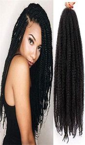 Marley Braiding Hair 18 in100g Marley Hair Spiraet Braids Syntetyczne afro perwersy Curly dla S Haiding Hair Extensions6123297
