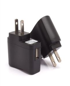 5V 500mAh USB Power Wall Charger för ECIG Mobiltelefon MP3 -spelare Smart Titta oss EU AC Home Wall Adapters9166087