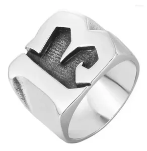 Cluster Ringe Persönlichkeit Nummer 13 Ring Edelstahl Schmuck Mode Charme Biker für Herren