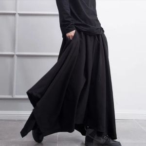 Pantaloni pantaloni da uomo estate casual nove minuti pantaloni culottes uomo gamba pantaloni hip hop moda palcoscenico indossare stile yamamoto giapponese