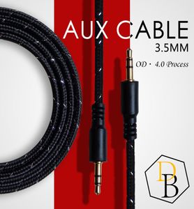 AUX CABLE MANA TILL MANA STEREO LINE 1M För Samsung -högtalare Auxiliary Car Audio Connoctor Universal för mobiltelefon7223480