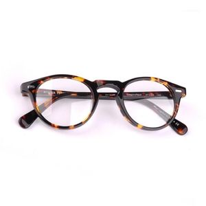 Moda Occhiali da sole Montature 2021 Occhiali da vista vintage OV5186 Gregory Peck Occhiali rotondi in acetato Telaio Uomo Donna Con custodia originale1184o