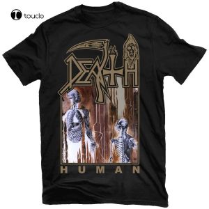 T-shirt New Death Human TShirt Nuova maglietta in cotone T-shirt unisex personalizzata Aldult Teen unisex stampa digitale Tee Shirts Camicie da donna