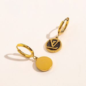 Fashion Classic ze stali nierdzewnej złote kolczyki stadnoneiczne damskie marka Letter Letter Earring Eerbop Prezenty dla znajomych Dzień 252B