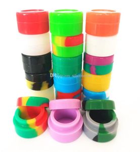 Dab Silicone Container Bulk 10pcslot 5ml Mini Wax Concentrate Oil Lip Balm Silicon Rubber Storage Jars Box Smoking Accessories2858524