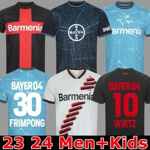 2023 2024 BAYER 04 LEERKUSEN SOCCER JERSEYS Specjalne 23 24 KIT DOMA DOMA TRZECI DEMIRBAY WIRTZ BONIFACE HLozek Frimpong Schick Hincapie Zestawy koszuli piłkarskich