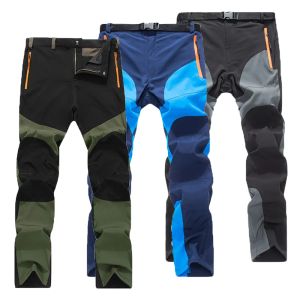 Pantaloni da uomo della moda pantaloni luminosi cool rapido palestra personalità tattica cargo escursionistica da sci da sci da sci da combattimento lavoro casual pantaloni