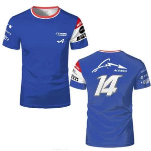 F1 Alpine Camisetas esportivas masculinas e femininas Fórmula 1 3D impressas moda urbana com gola redonda camisetas infantis roupas