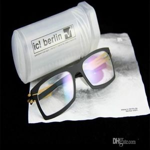 Armação de óculos de sol de liga de titânio ICberlin natalia s armações de miopia armação masculina e feminina designer de marca 3619