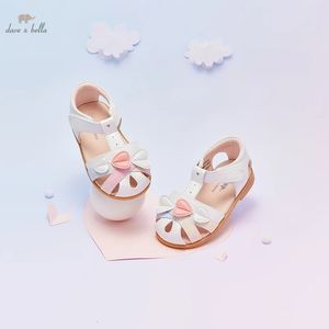 DB2222635 Dave Bella summer fashion baby girls heart appliques shoes cute children girl brand shoes 240301