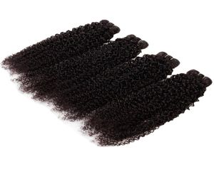 Capelli vergini brasiliani ricci crespi 4 pacchi 400g Tessuti di capelli umani Estensioni dei capelli vergini grezzi Remy Stessa direzione Grado cuticola 106966267