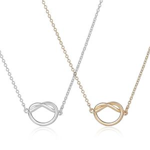 Fashion knot pendant necklaces a lovely knotting pendant necklaces Personality love complex collarbone chain necklaces for women295x