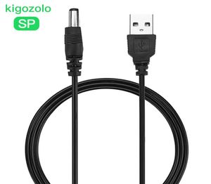 Cabo de alimentação porta USB para 5V DC Barrel Jack Conector Cabos de fio para lâmpadas LED91964759145088