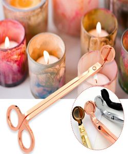 Триммер для фитиля свечи, высококачественные нюхательные ножницы из розового золота, ножницы для свечей, декоративные инструменты DHL9863675