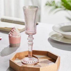 140Ml 6 Color European Style Romantic Beauty Wine Lamp Thick Goblet Champagne Glass Restaurant Hotel 0423