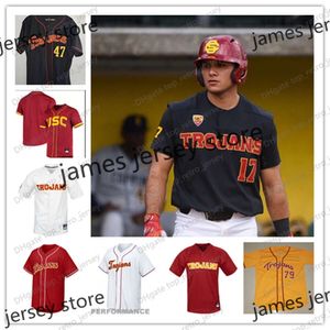 2022 NCAA CUSTY USC Trojans Baseball Jersey 3 Caiden Huber 4 Johnny Olmstead 5 Miko Rodriguez 6 Dandre Smith 7 Trevor Halsema 8 Nate Clow 9 Carson Wells 51 Evan Clark