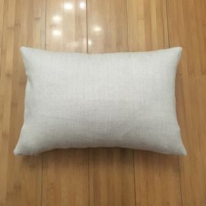 12x18 linen pillow case blanks for DIY sublimation 100% polyester burlap look cushion cover plain linen pillow cover293l