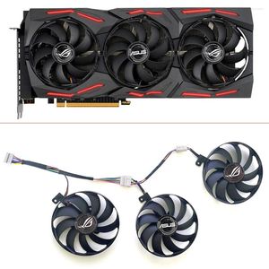 コンピューター冷却冷却ファンT129215SU 7PIN GPUカードクーラーファンASUS ROG STRIX-GEFORCE RTX 2070 2080 SUPER TI GAMING RTX2080 RTX2080TI