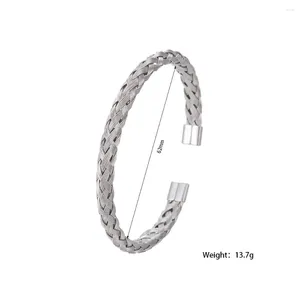 Bangle Exquisite Mesh Men Women Bracelet Adjustable Opening Stainless Steel Bracelets Metal Wire Cuff Jewelry Accessories Couple