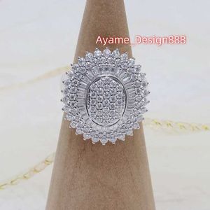 Paston Custom Diamond Iced Out 1x1,5 мм, круглые ювелирные изделия с бриллиантовой огранкой, серебро 925 пробы, золото, роскошное обручальное женское кольцо с муассанитом Halo, женское кольцо ближнего боя