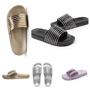 2024 KVALITET NYA GAI-designer Kvinnor Sandaler för kvinnors bilder quiltad plattform Summer Beach Slipper Storlek 35-41