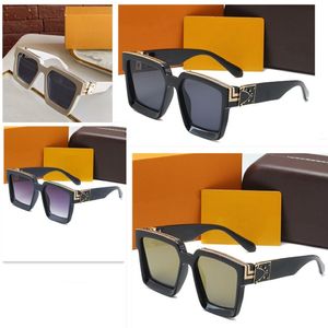 2023 Luxury Millionaire Solglasögon för män i full ram Vintage Designer 1165 1 1 Solglasögon Mens Shiny Gold Logo Sell Gold Plat2788