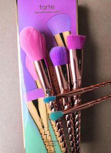 Makeup brushes sets cosmetics brush 5 bright color rose gold Spiral shank makeup brush unicorn screw tools262B1769887