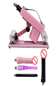 Pink Sex Machine Gun For Women Automatiskt samlag Robot Love Machine Sexmöbler för par Female Masturbation Machi8910471