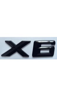 Gloss Black quot X 6 quot Number Trunk Letters Badge Emblem Letter Sticker for BMW X67785219