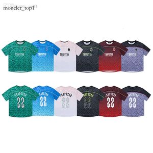 Trapstar brand designer T-shirts Mens high quality Football Jersey Tee Women Summer Casual Loose Quick Drying T Shirts Short Sleeve Tops 1373