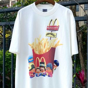 セントマイケルチョムファミリー装着半袖ビンテージファッションブランドアメリカンウォッシュTシャツ男性用