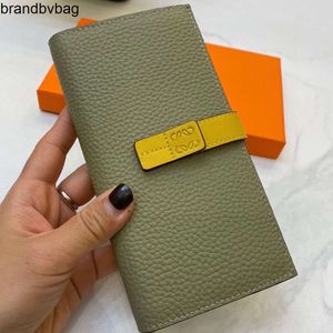 Loeweely Bag Wallet Coin Designer Purse Card Bag Mens and Womens Fashion Brand Bump Color Buckle Money Clip Högkvalitativ läder Multi-kort förvaringsväska