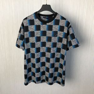 Chessboard-tryck Kort ärm T-shirt-2024 Spring/Summer Collection EU/US Size XS-L