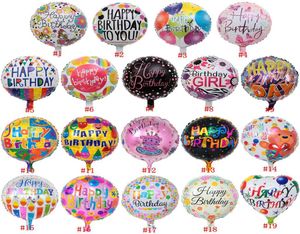 18inch Mutlu Yıllar Balon Alüminyum Folyo Balonlar Helyum Balon Mylar Balls KKD Partisi Dekorasyon Oyuncakları Globos DHA519289461