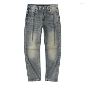 Jeans da uomo elastici per uomo vestibilità slim denim a lunghezza intera cinque tasche abbigliamento casual quotidiano da uomo