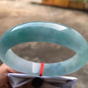 Bracciale Invia certificato Grado A Giadeite Myanmar Giada blu Donne Gioielli curativi Bracciali con braccialetti di giada certificati Birmania