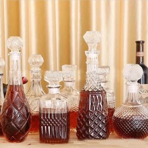 Wine Glasses 900ml 1000ml High Quality Clear Glass Bottle Decanter GLA-131218Q