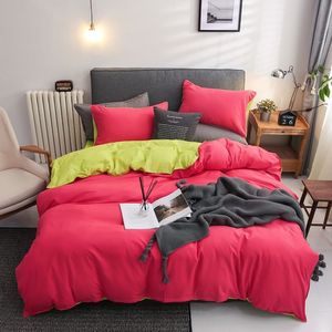 Projektowne łóżko zestawy Zestawy pościeli Zestaw łóżka pościel 4PCS Zestaw kołdry Zestaw Zestaw Pastoral Bed Arkusz AB Duvet Cover239V