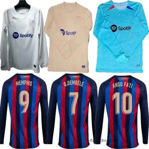 Barcelona 23 24 Soccer Jersey Robert Lewandowski Ferran Torres Raphinha Joao Cancelo Jules Kounde Gavi Frenkie de Jong Joao Felix Fermin Lopez Pedri Away 823