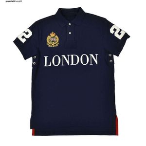Mens Polos High Quality City Designer Polos Shirts Men Embroidery Cotton London Navy Toronto New York Fashion Casual Polo t
