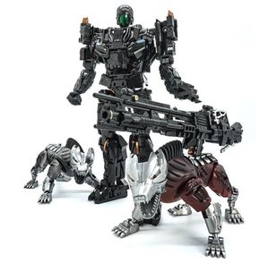 Transformation Lockdown VT01 VT01 Steeljaw Alloy Metal KO Фигурка Робот ВИЗУАЛЬНАЯ игрушка с двумя собаками Деформационные игрушки Подарки 2012723501