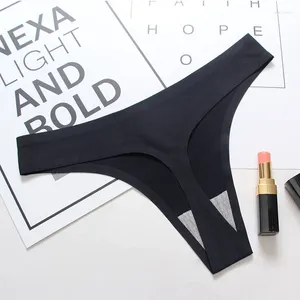 Women's Panties Seamless For Women Ice Silk Underwear Female Bikini G-string Summer Thin Lingerie Soft Thongs Sports Pantys