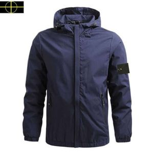 Jaqueta de pedra 23s plus size casaco de casaco e outono Men's Windbreaker Golf Logo